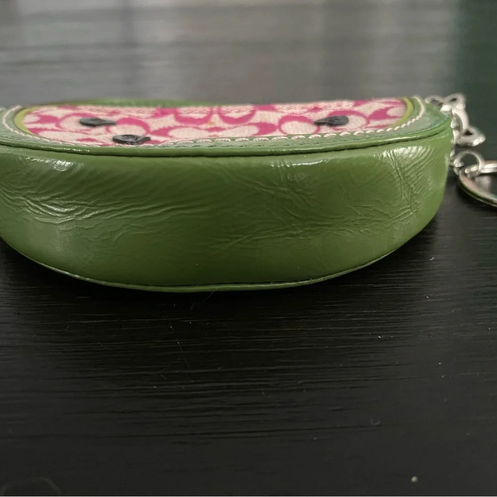 Coach Pink and Green Watermelon Wristlet - Picture 7 of 10